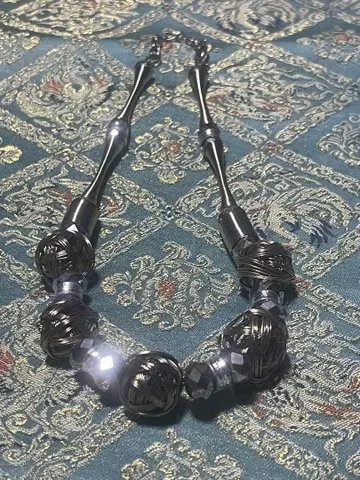 실버 와이어 목걸이