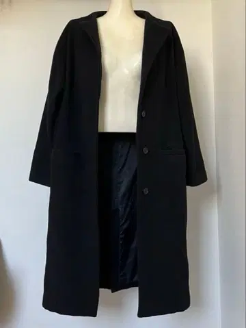 [ 멜로즈클레르 ] 롱 코트 다크 네이비