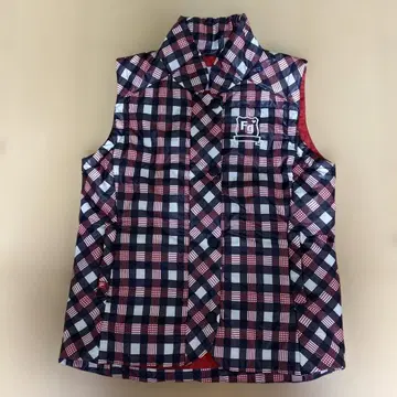 휠라 골프 새상품급 체크 무늬 여성용 베스트 L 사이즈