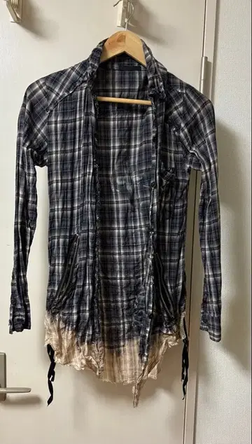 [ 단종품 ] KMRii 체크 셔츠 서펀트 크로스 사이즈 0