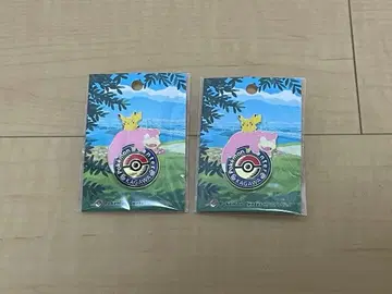 [ 미개봉 새상품 ] 포켓몬 센터 카가와 로고 핀즈 2개 세트