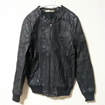 [바이타스 스탠다드] 블랙 가죽 싱글 라이더 자켓