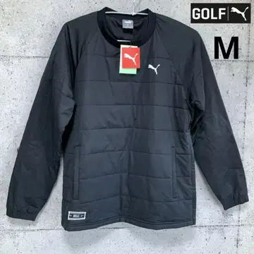 푸마 골프 [ M ] 가을/겨울 충전솜 래글런 블루종 (블랙)