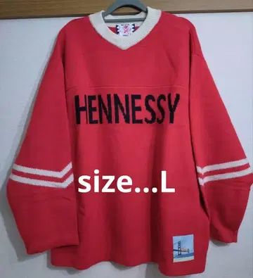 사노바치즈 헤네시 풋볼 니트 레드