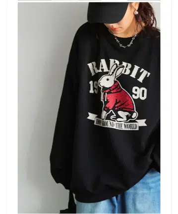 새상품 안티카! 애니멀 칼리지 로고 쭈리 트레이닝복 토끼