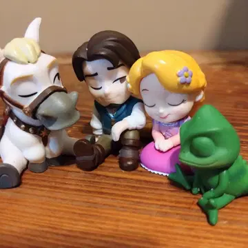 라푼젤 피규어 세트 어깨 쿵 가챠