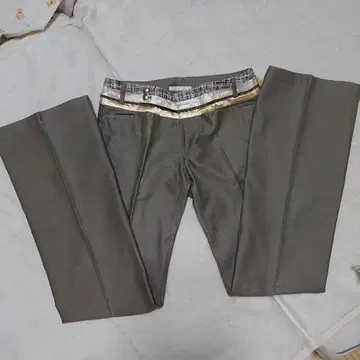 카키 슬랙스 사이즈 1 면 100%