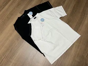 BEAMS HEART 반팔 T셔츠 스티치 빅 실루엣