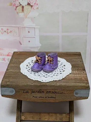 리카짱과 네오 브라이스용 귀여운 가죽 인형 부츠 신발 핸드메이드