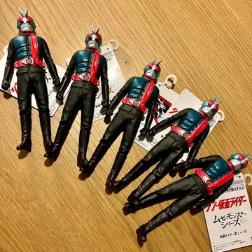 무비 몬스터 시리즈 가면라이더 제2+1호 5체 세트 소프트 비닐