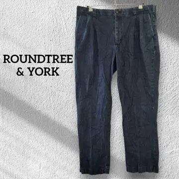 1점 한정 ROUNDTREE & YORK 스트레이트 데님 루즈한 사이즈