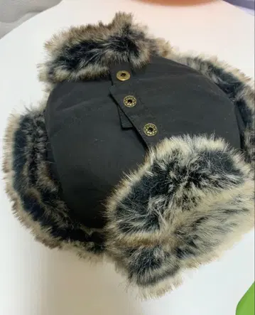 milsa 플라이트 캡 블랙 나일론 퍼 포함 여성용 57.5cm