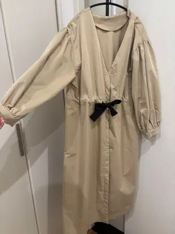 mystic 리본 원피스 코트