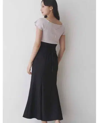 새상품급 머큐리 듀오 백 레이스업 스트레치 머메이드 스커트