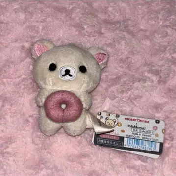 코리락쿠마 손바닥 봉제 인형 미스터 도넛 미스도 리락쿠마