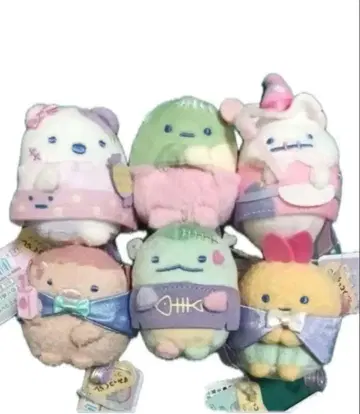 스미코구라시 스푸키 할로윈 테노리 봉제 인형 전 6종 세트