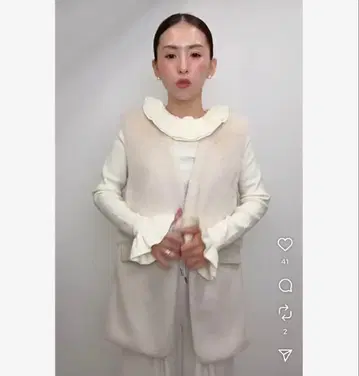 프릴 심플 니트 앙누 셀포드 프레이 아이디 obli 좋아하는 분께