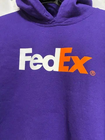 FedEx 보라색 후드티 XL