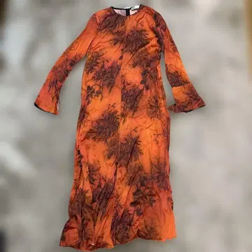 ZARA 꽃무늬 링크 플라워 프린트 롱 원피스