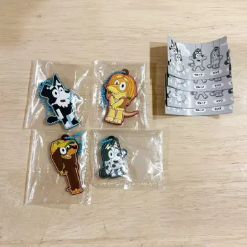 블루이 가챠가챠 푹신푹신 러버 키링