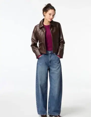 UNIQLO 배기 커브 청바지