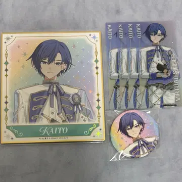 프로세카 감사제 KAITO 색지 캔뱃지 애니메이트 특전 클리어 책갈피