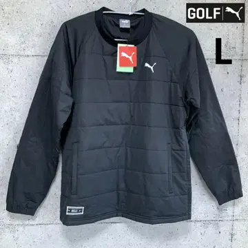 푸마 골프 [ L ] 가을/겨울 충전솜 래글런 블루종 (블랙)