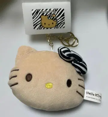 [ 미사용 새상품 ] 헬로키티 일광화상 제브라 참 키티 키링