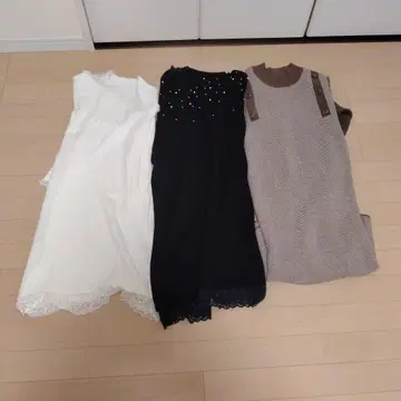 여성용 원피스 3점 묶음 판매 거의 미사용품