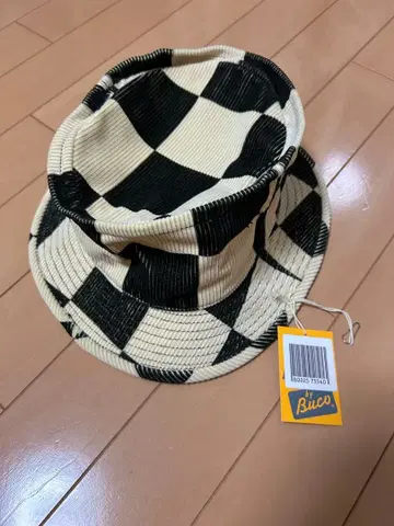 BUCO CORDUROY BUCKET HAT/White&Black/M