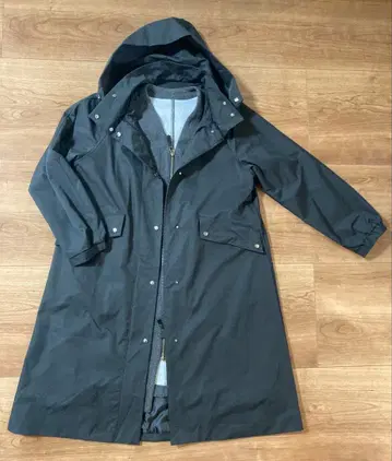 [ 새상품급 ] Zefal 후드 부착 블랙 롱 코트 9호