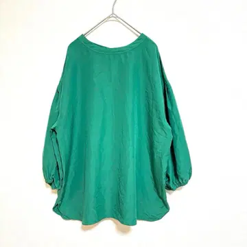 [ 렙심 ] 돌먼 퍼프 슬리브 오버 사이즈 튜닉 기장 루즈핏