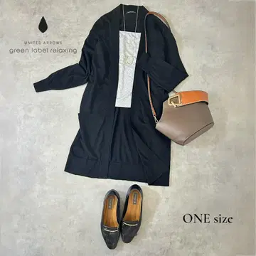 [ GLR ] 울 실크 고급 롱 가디건 블랙 성숙 캐주얼