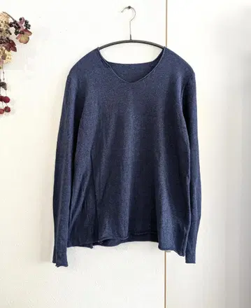 요건 레일 20년 봄 코튼 캐시미어 천축 부드러운 V넥 PO 모장