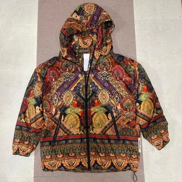 REPLAY 후드 부착 다운 자켓 다색 패턴