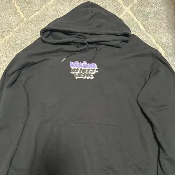 VISION STREET WEAR 후드 부착 파카 블랙