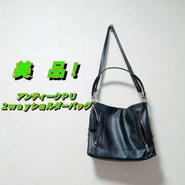 [ 새상품급! ] 앤티크 PU 2way 숄더백 여성용 블랙