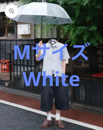 BELVET Cropped checkered shirt White