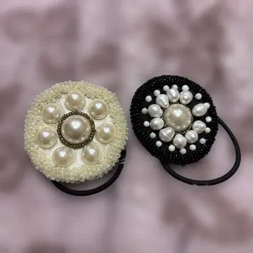 ECODECO 펄 머리끈 2세트