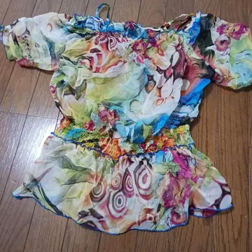 KARLA 반짝이는 블라우스 어깨끈 S