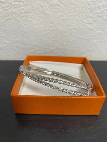 [ 각인 있음 ] 스와로브스키 뱅글 브레스