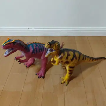 공룡 소프트 비닐 아로사우루스 티라노사우루스 페이보릿 2개 세트