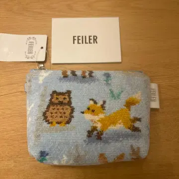 페이러 보트형 파우치 윈터 애니멀즈 스카이블루