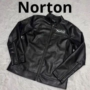신상 노튼 243N1704 인조 가죽 싱글 라이더 자켓