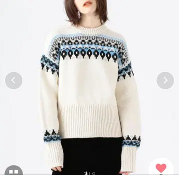 MACPHEE 노르딕 무늬 니트 긴팔