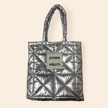 CITEN 시텐 토트백 퀼팅 실버