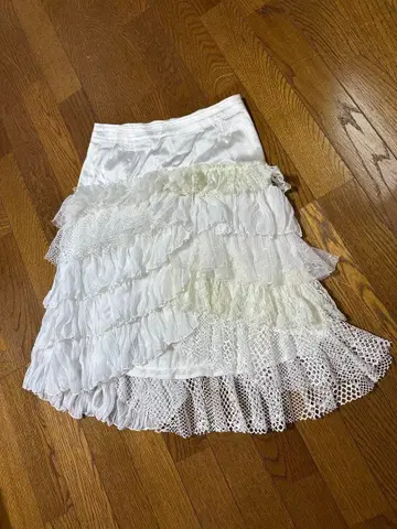 핑크 파피용 스커트