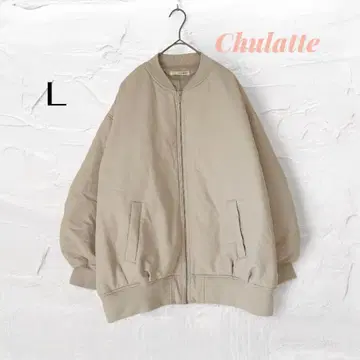 [ 츄라테 ] 개더 슬리브 블루종 L 사이즈 넉넉한 빅 사이즈