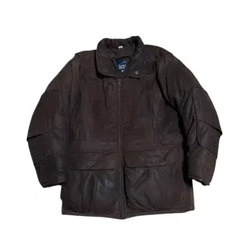 90s ROBERT COMSTOCK 가죽 다운 자켓 울트라 웜 두꺼운 M