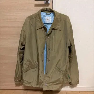 Gallery 1950 나일론 자켓 카키 안쪽 스카이블루 방한